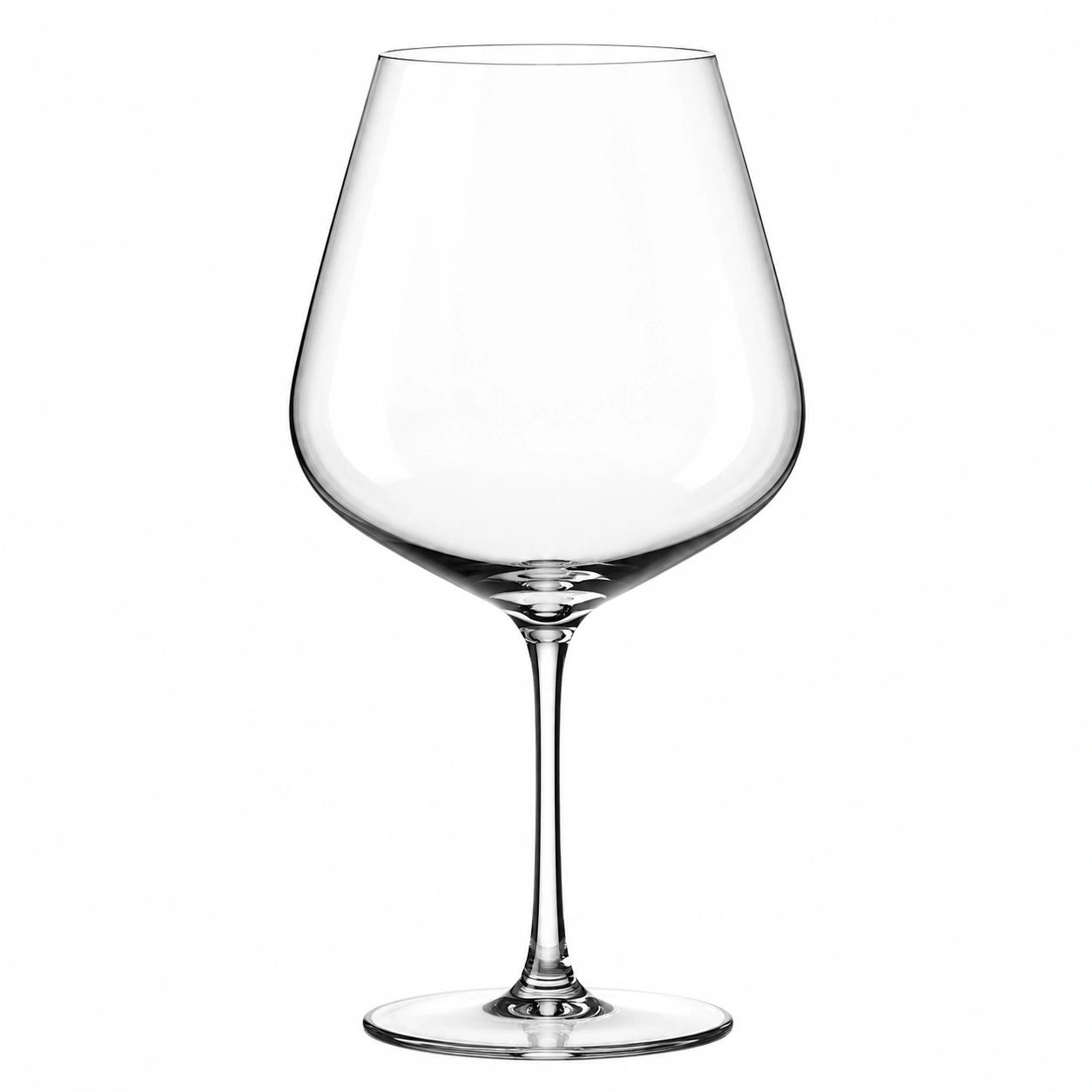 Verre à vin 650 ml en verre transparent à pied pour dégustation
