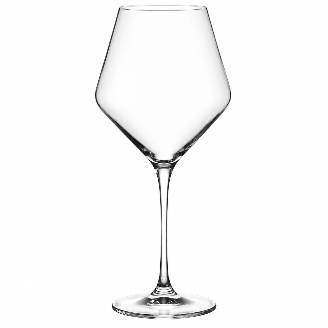 Verre à vin 500 ml 7.5 x 23 cm transparent en verre à pied forme tulipe