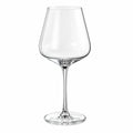 Verre à vin 650 ml 23 cm - verre transparent à pied pour dégustation classique