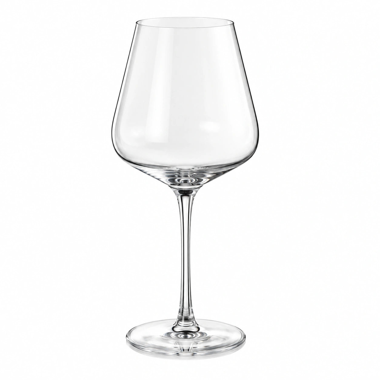 Verre à vin 650 ml 23 cm - verre transparent à pied pour dégustation classique