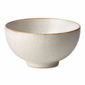 Bol 15 cm en céramique blanc moucheté pour repas style rustique
