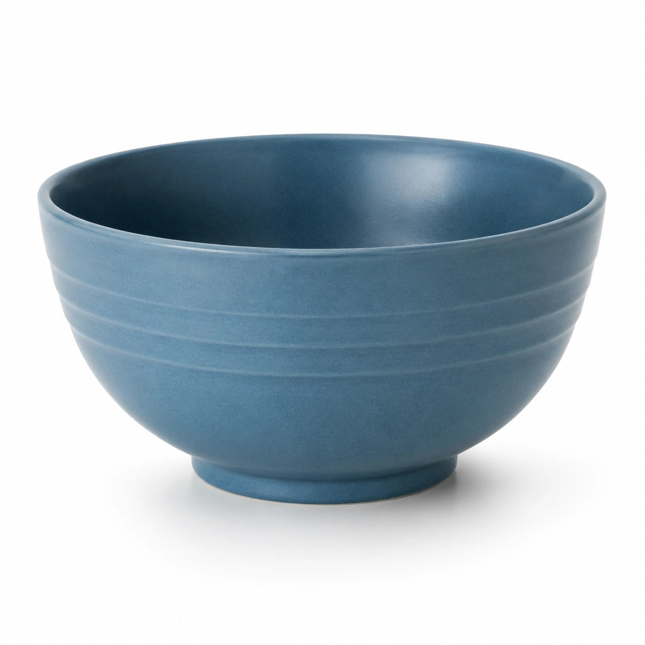 Bol 15 cm en céramique bleu à reliefs pour repas
