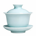 Gaiwan en porcelaine bleu clair 180 ml - service à thé traditionnel