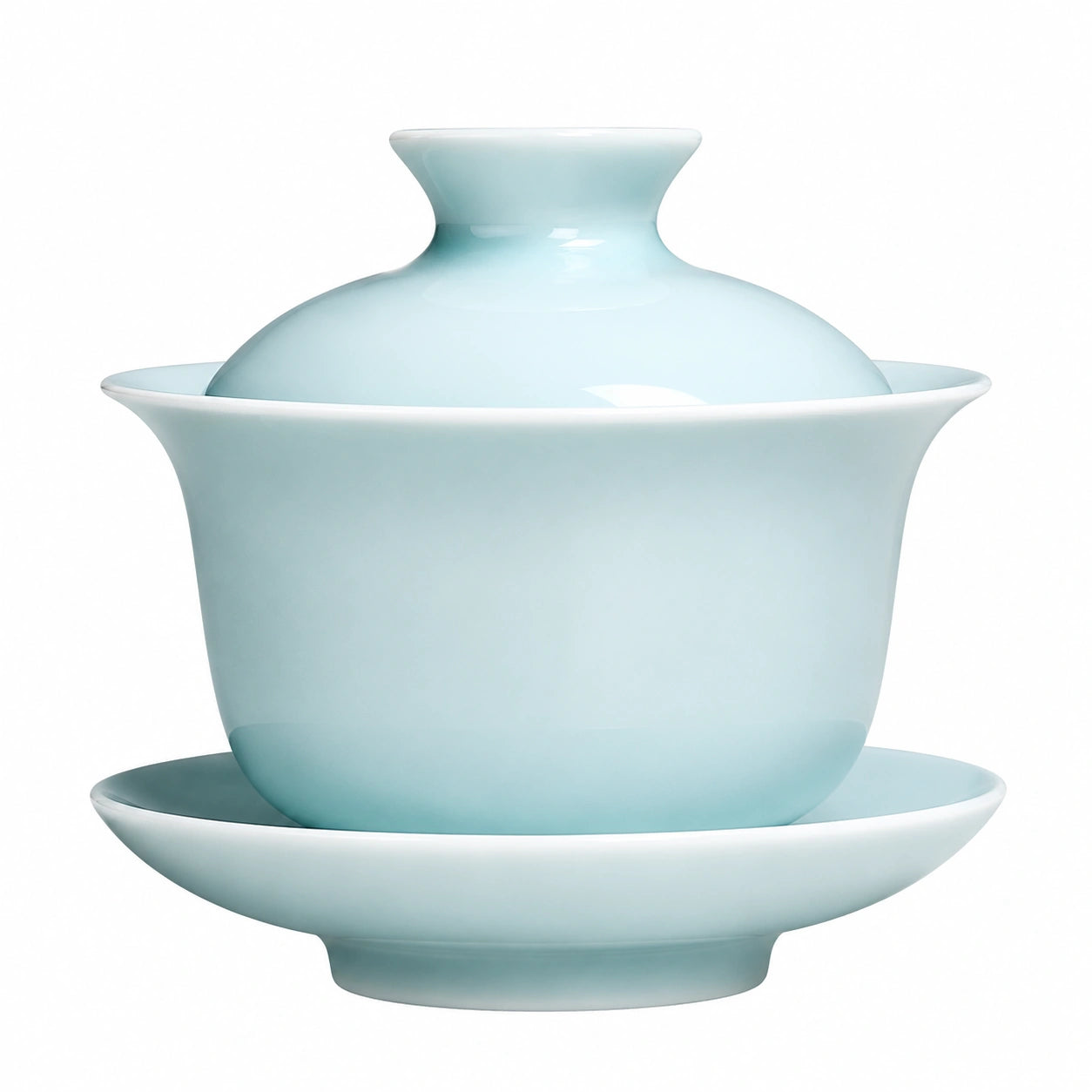 Gaiwan en porcelaine bleu clair 180 ml - service à thé traditionnel