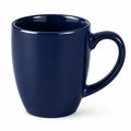 Mug 350 ml en céramique bleu marine brillant avec anse pour boissons chaudes